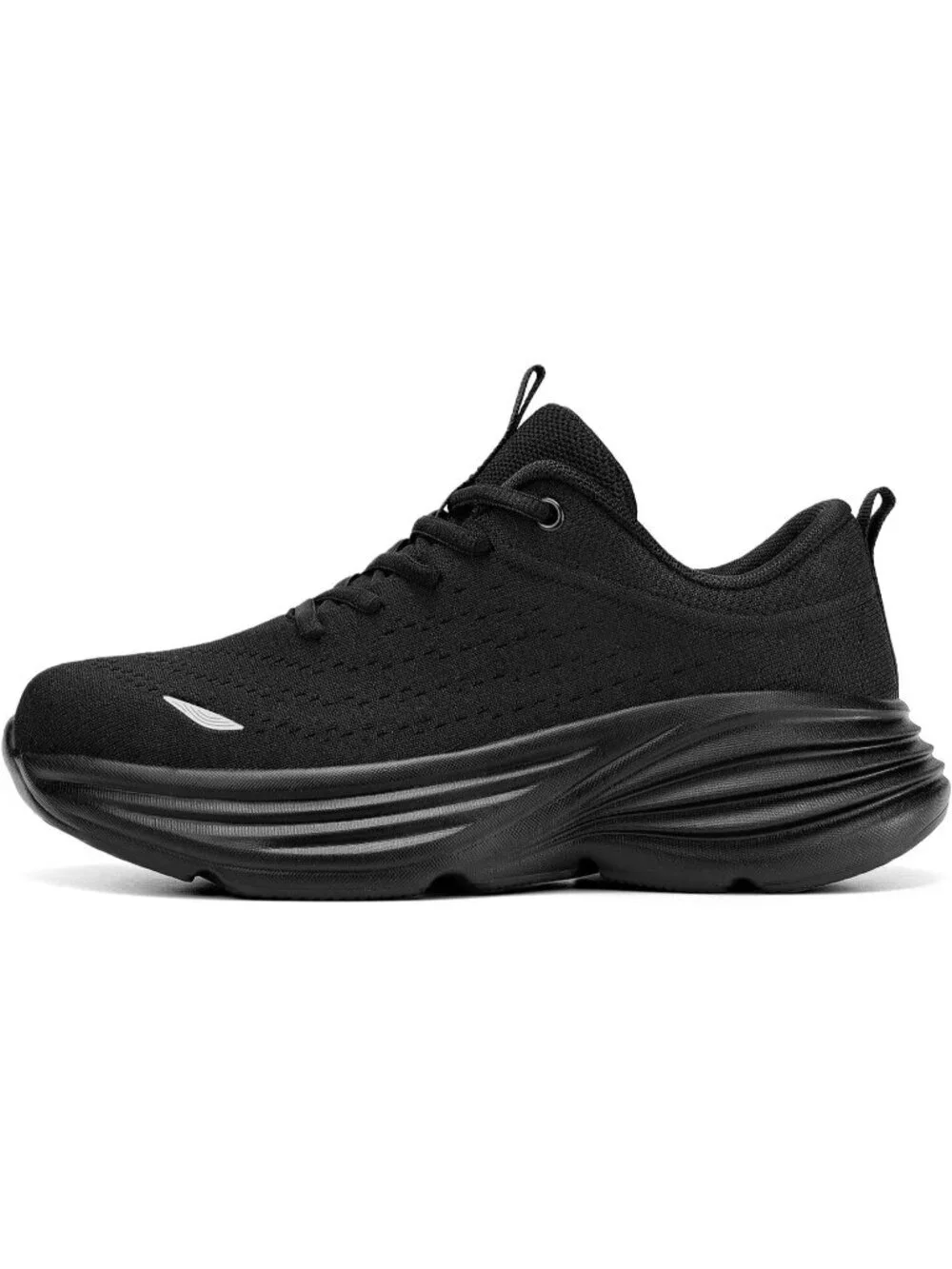 Men's Black Walking Shoes Comfortable Running Tennis Lightweight Mesh Sneakers